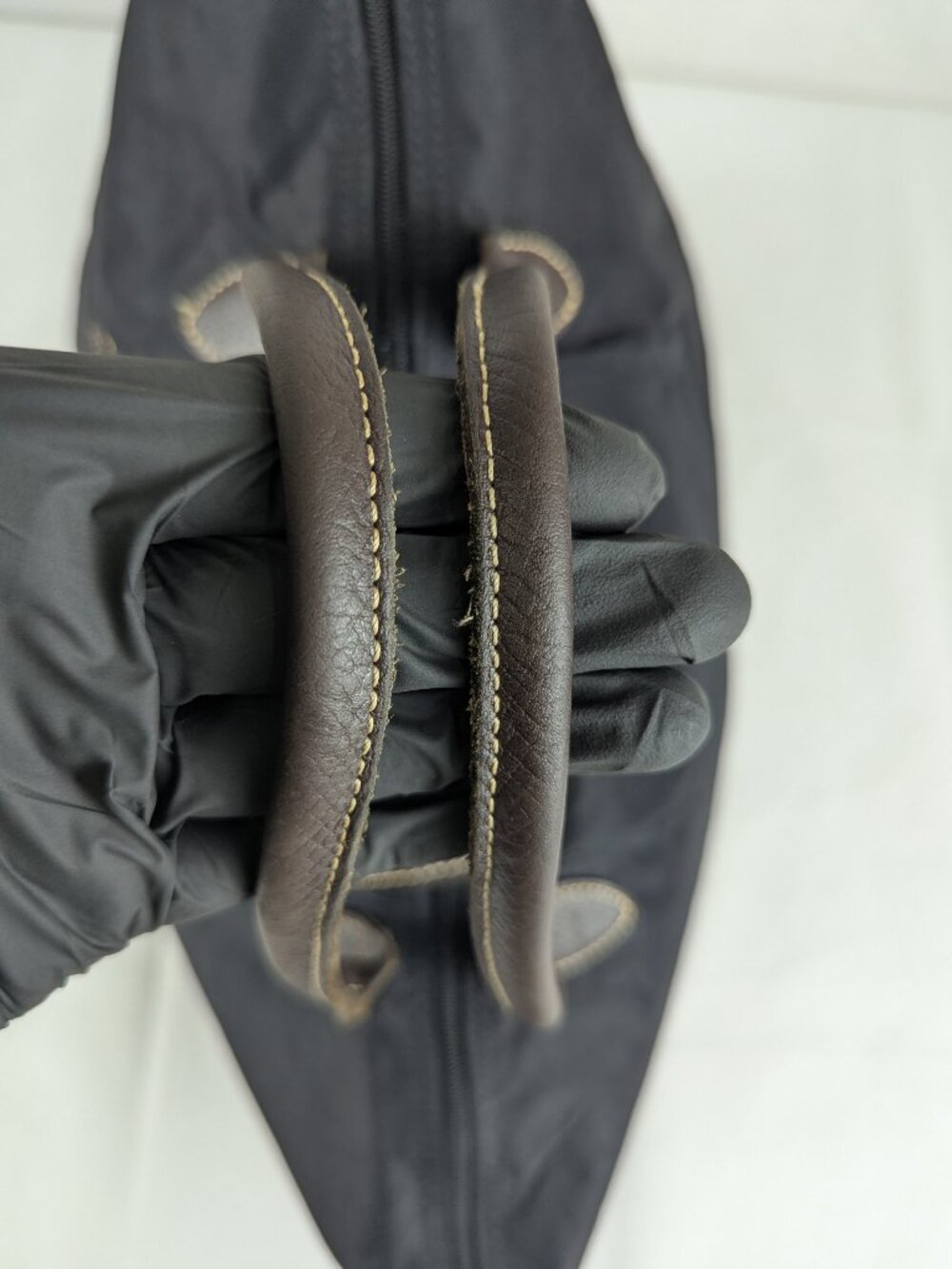 Longchamp "Apache" Bag Model Depose Limited Edition Black Nylon Made in France. - Picture 9 of 15